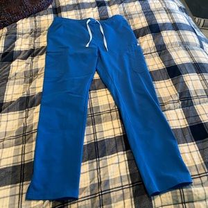 Women's figs royal blue scrub pants